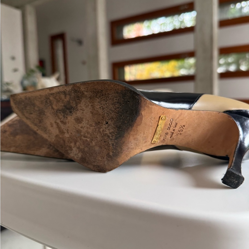 Dolce & Gabbana Cowboy leather Heels in Black and Tan - Picture 6 of 6